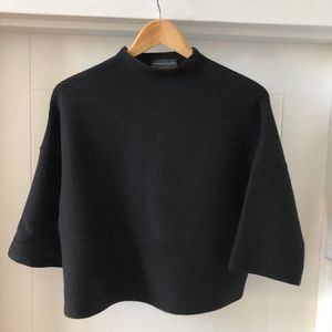 Modern Citizen Candice Swing Ribbed Sweater -Women's XS - Black